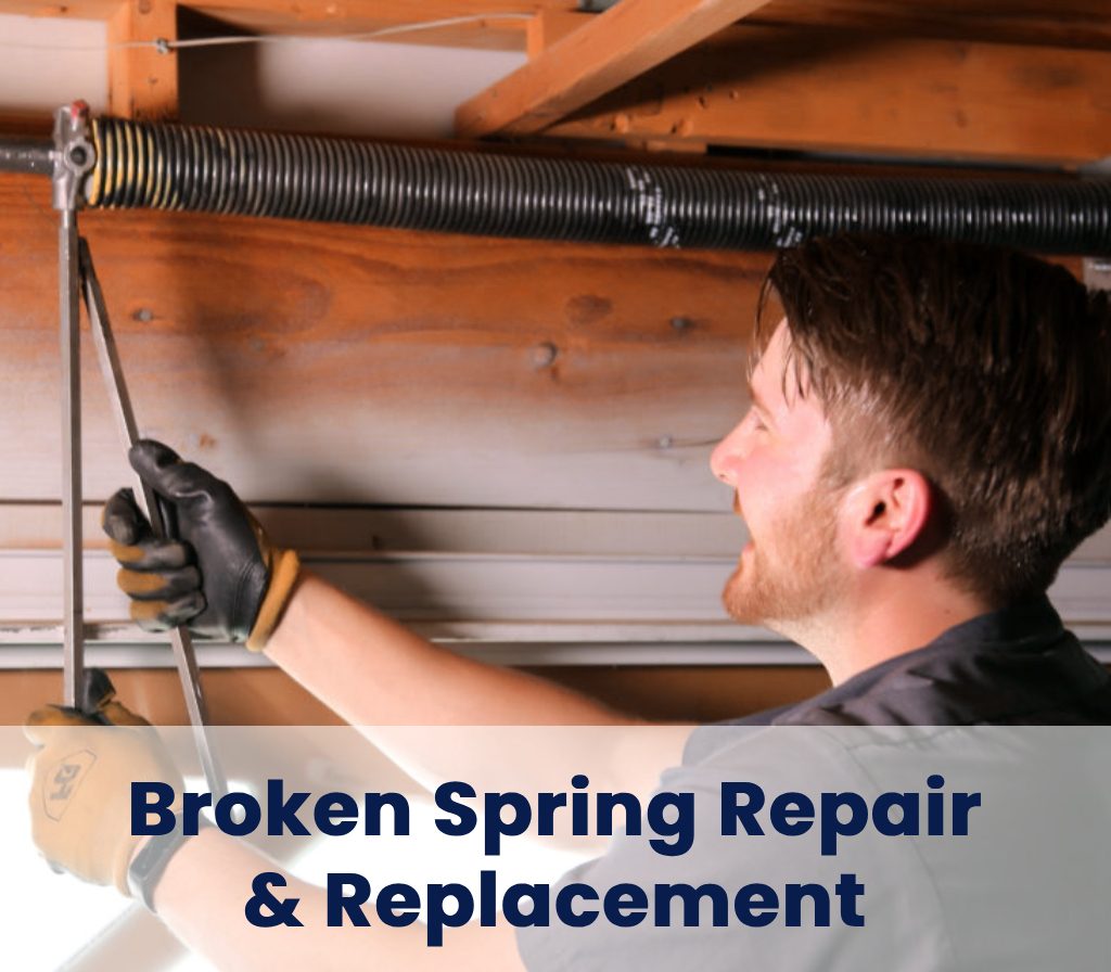 Repairing spring in a garage door opening system